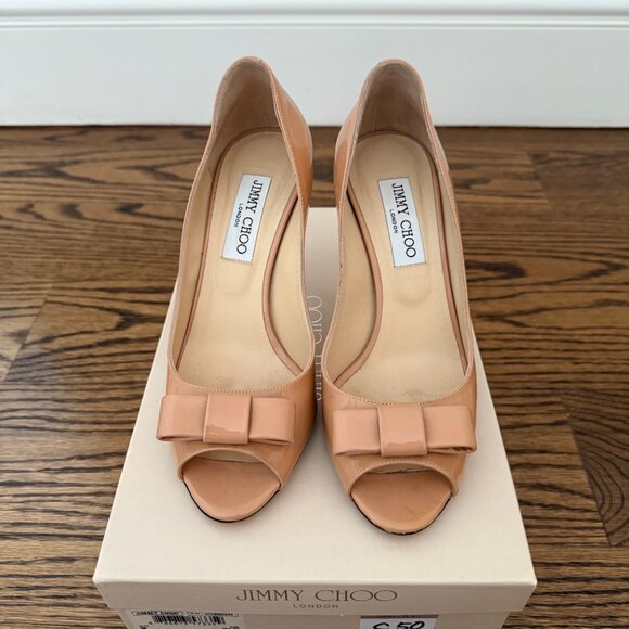 Jimmy choo Open toe hill. Almost new. - Picture 2 of 5